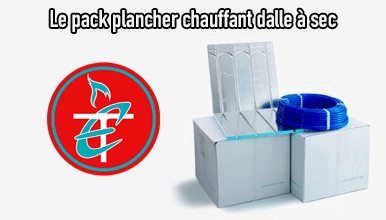 Le pack plancher chauffant dalle à sec faible épaisseur